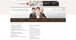 Desktop Screenshot of kancelaria.znanyprawnik.pl