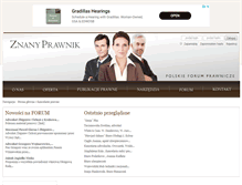 Tablet Screenshot of kancelaria.znanyprawnik.pl
