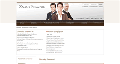 Desktop Screenshot of doradca-finansowy.znanyprawnik.pl